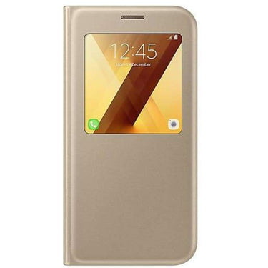 Samsung Galaxy A7 S-View Standing Cover - Gold - Accessories